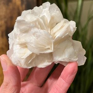 Rose Calcite on Quartz